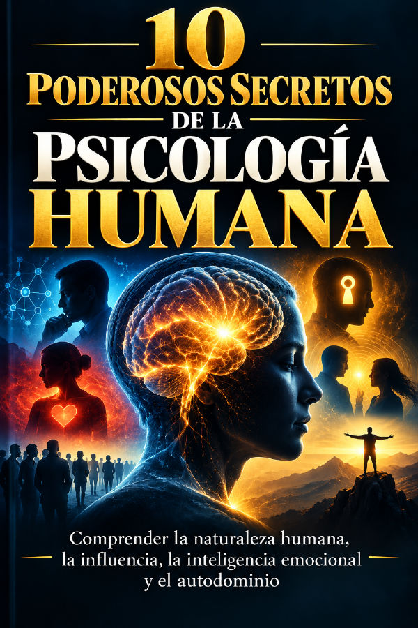 10 Poderosos Secretos De La Psicología Humana: Comprender la naturaleza humana, la influencia, la inteligencia emocional y el autodominio by Biblioteca de la Sabiduría — book cover