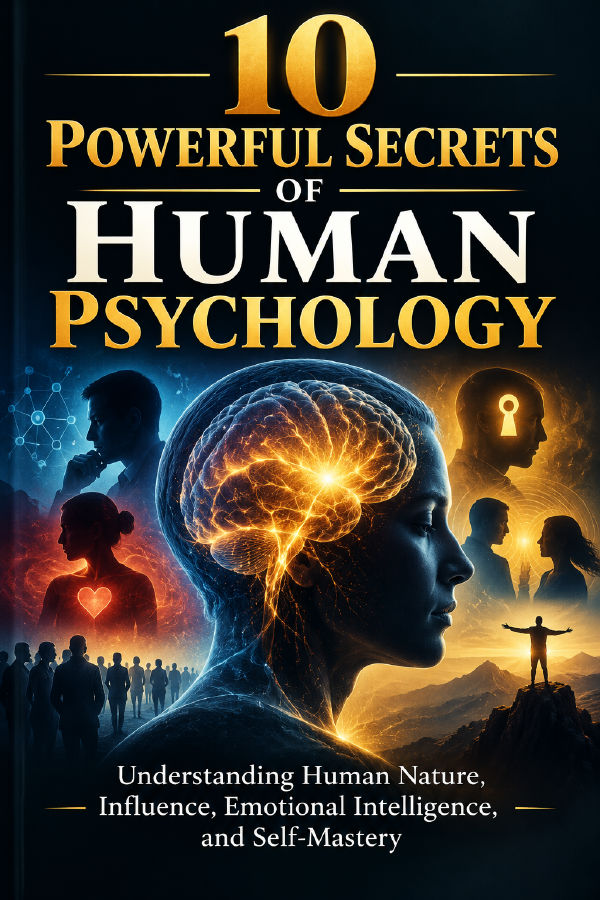 10 Powerful Secrets Of Human Psychology: Understanding Human Nature, Influence, Emotional Intelligence, and Self-Mastery by Wisdom Library — book cover