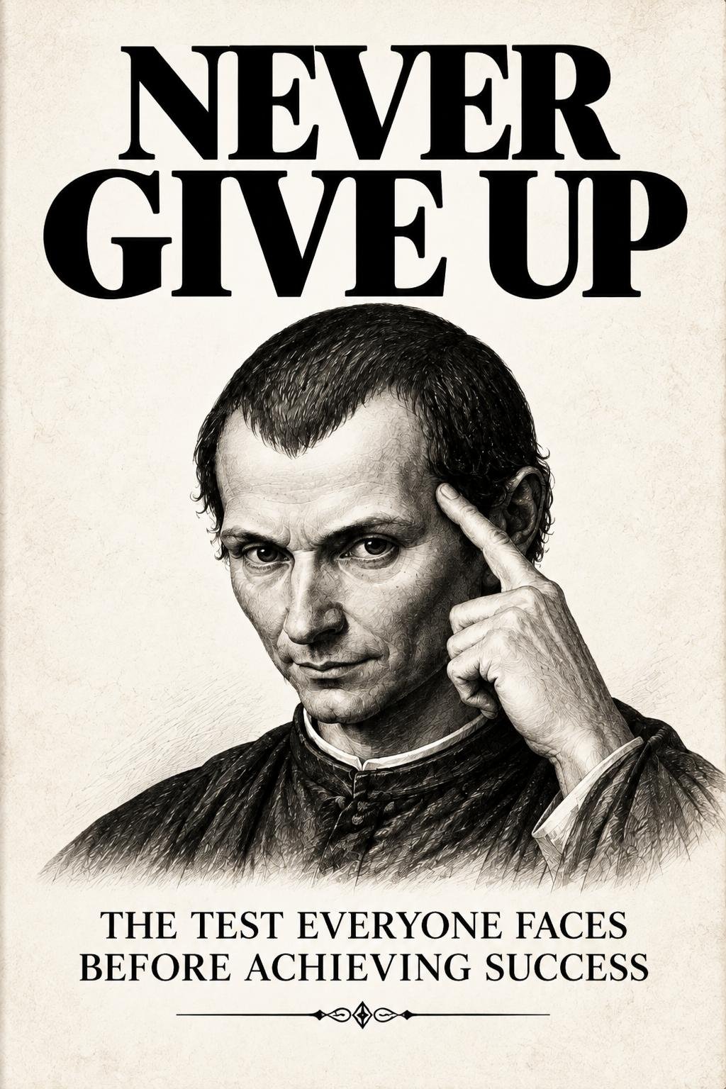 Never Give Up: The Test Everyone Faces Before Achieving Success by Wisdom Library — book cover