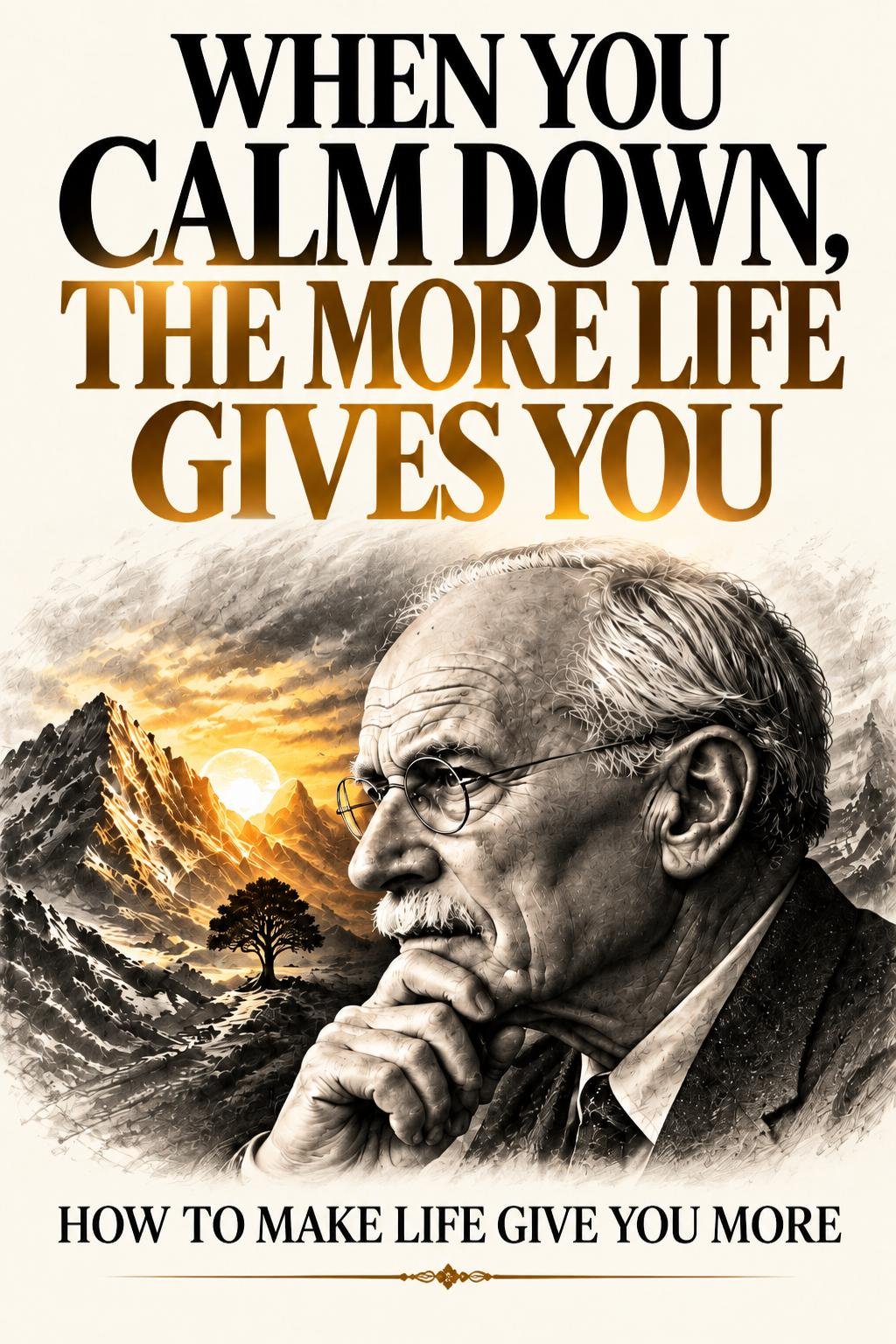 WHEN YOU CALM DOWN, THE MORE LIFE GIVES YOU by Wisdom Library — book cover