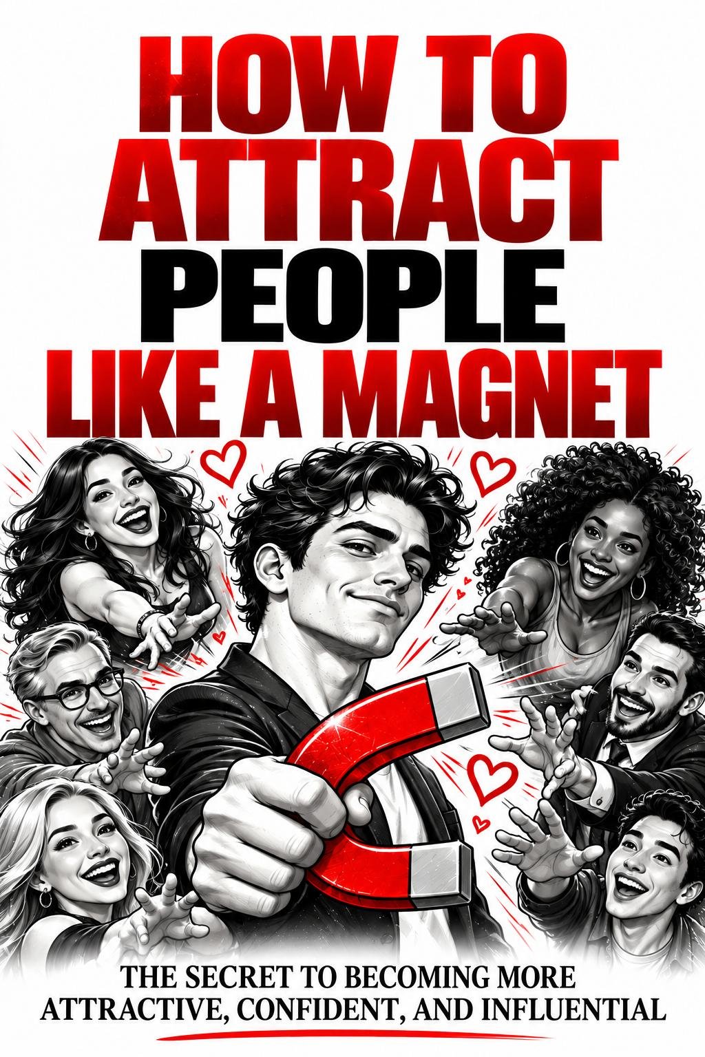 HOW TO ATTRACT PEOPLE LIKE A MAGNET by Wisdom Library — book cover