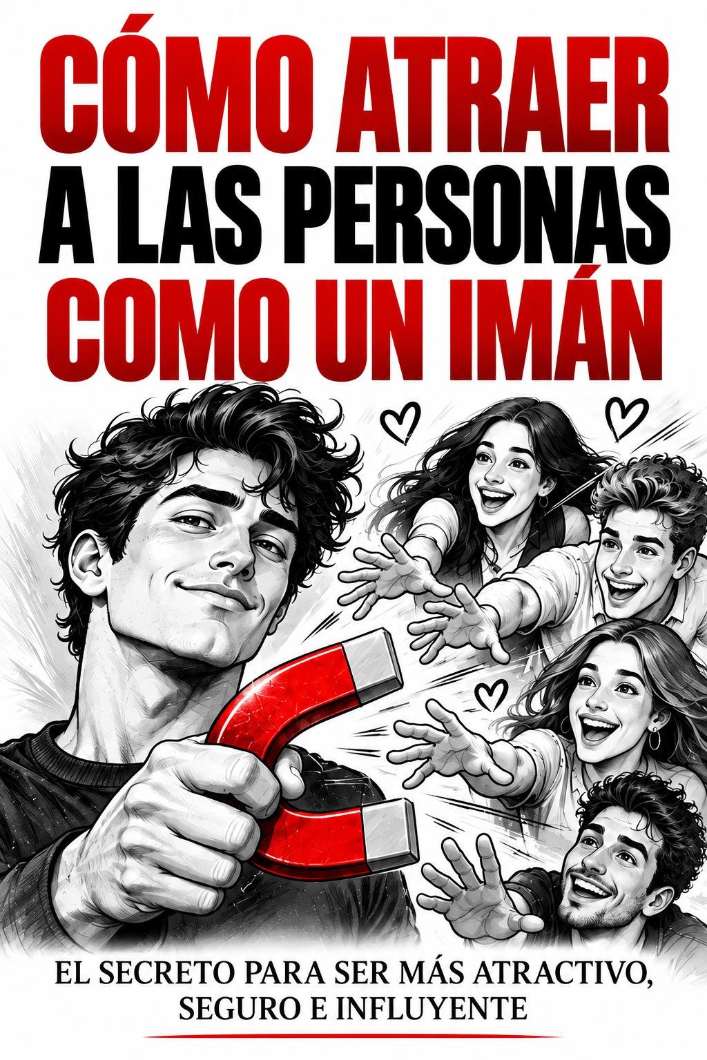 CÓMO ATRAER A LAS PERSONAS COMO UN IMÁN by Biblioteca de la Sabiduría — book cover