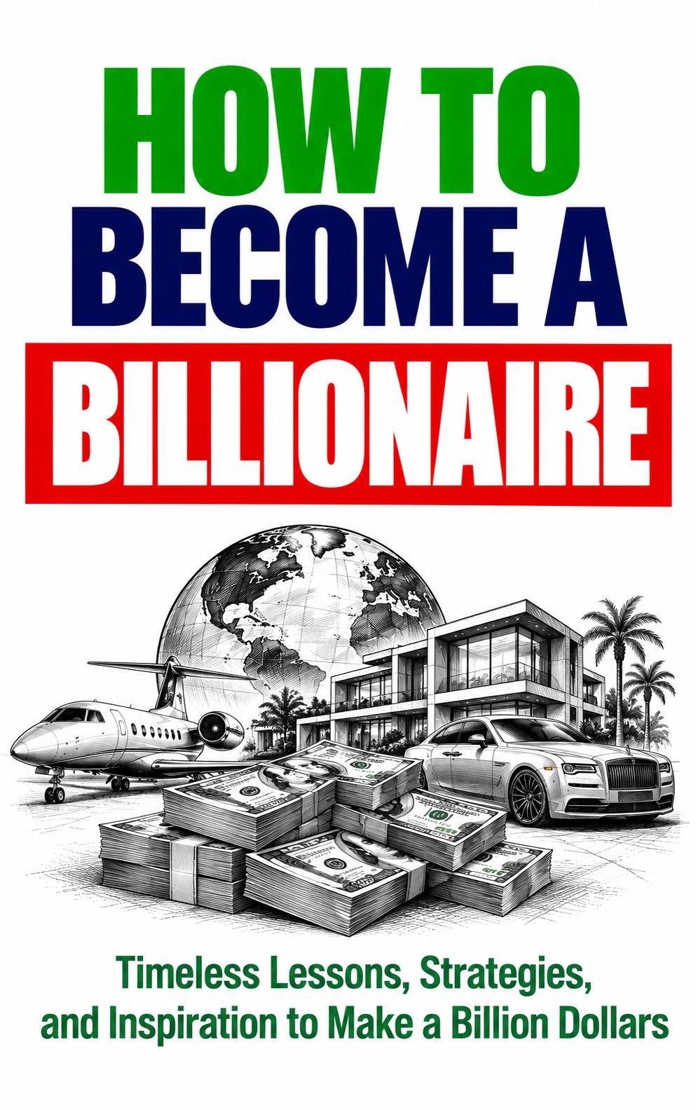 How To Become A Billionaire: Timeless Lessons, Strategies, and Inspiration to Make a Billion Dollars by Wisdom Library — book cover