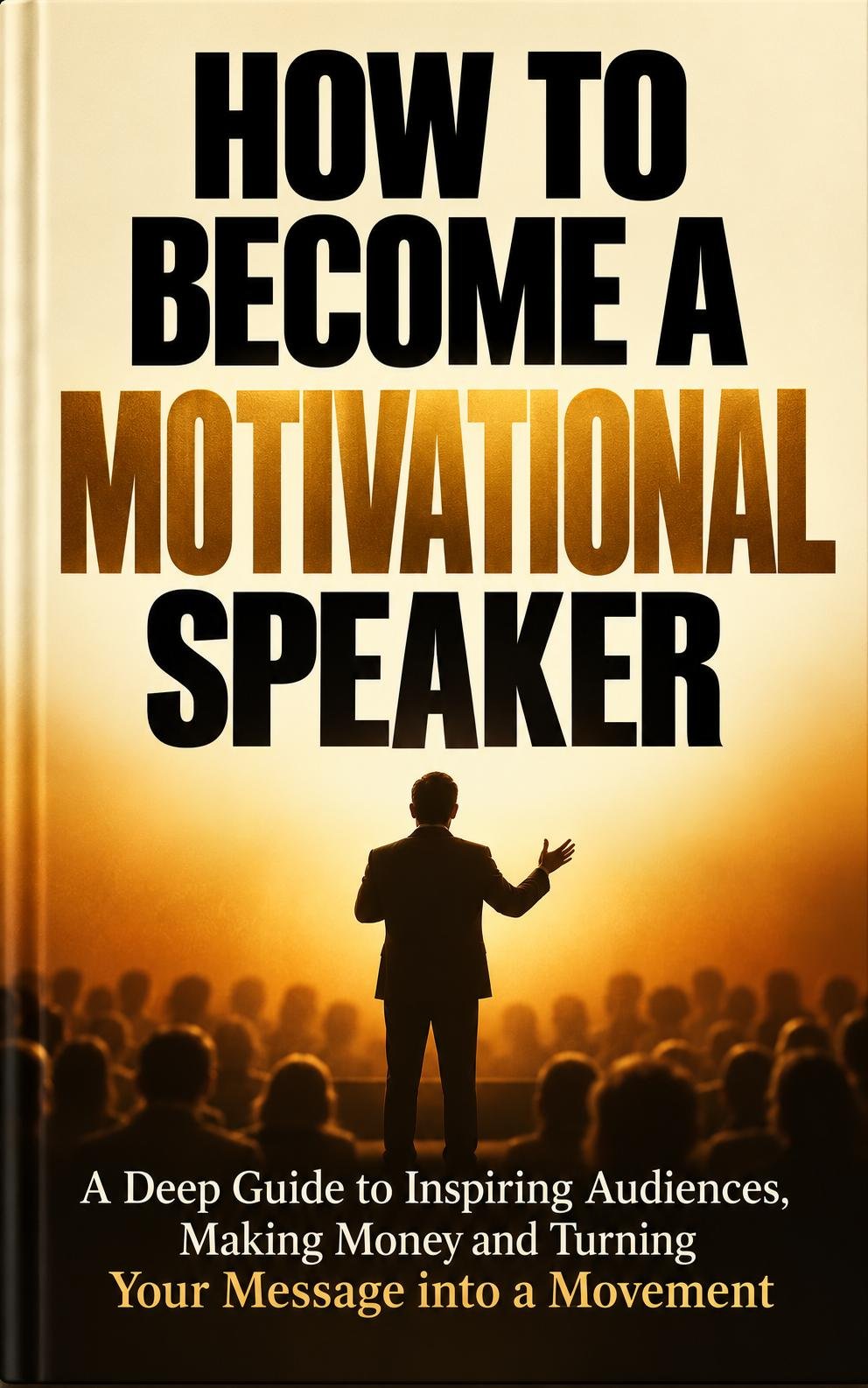 How To Become A Motivational Speaker: A Deep Guide to Inspiring Audiences, Making Money, and Turning Your Message into a Movement by Wisdom Library — book cover