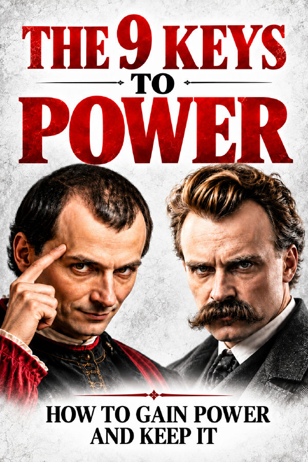 MACHIAVELLI + NIETZSCHE: THE 9 KEYS TO POWER by Wisdom Library — book cover