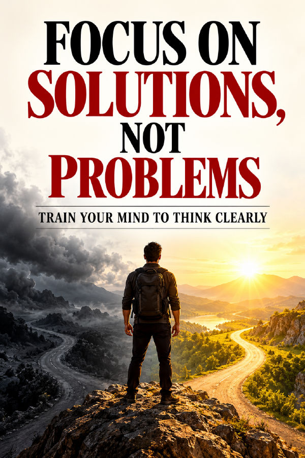 Focus on Solutions, Not Problems: Train Your Mind to Think Clearly by Wisdom Library — book cover