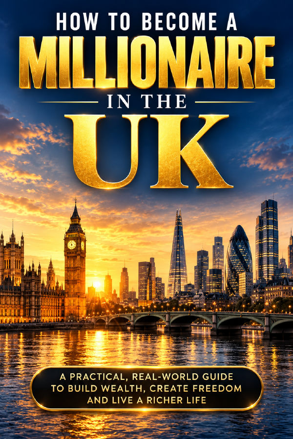 HOW TO BECOME A MILLIONAIRE IN THE UK: Master The Mindset, Money Principles, and Wealth-Building Strategies of Self-Made Millionaire by Wisdom Library — book cover