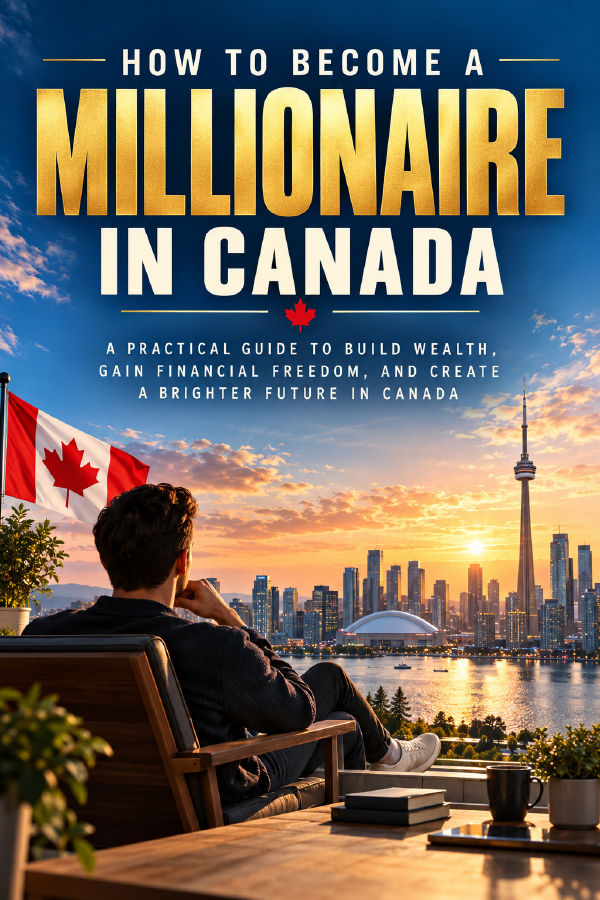 HOW TO BECOME A MILLIONAIRE IN CANADA: Master The Mindset, Money Strategies, and Wealth-Building Principles of Self-Made Millionaires by Wisdom Library — book cover