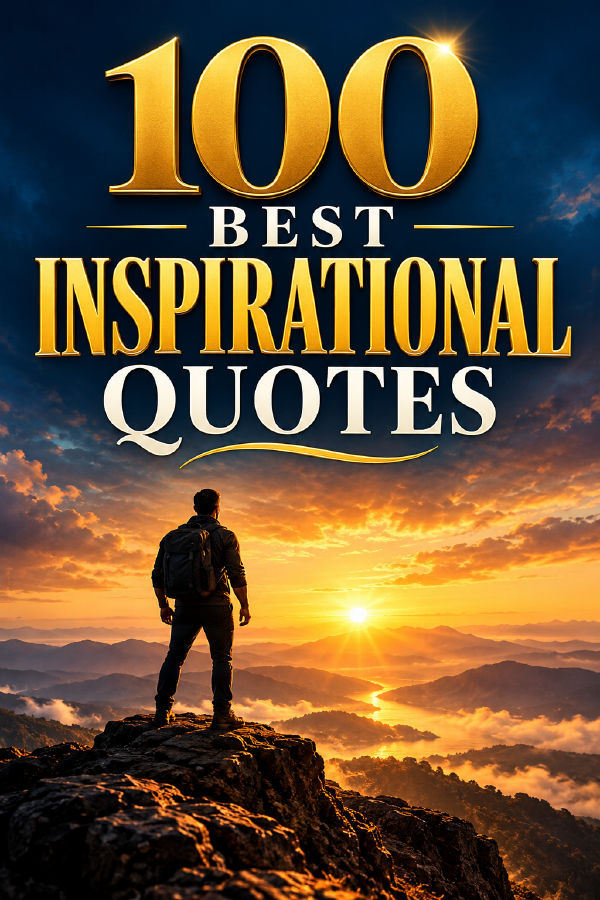 100 Best Inspirational Quotes to Motivate Your Life by Wisdom Library — book cover