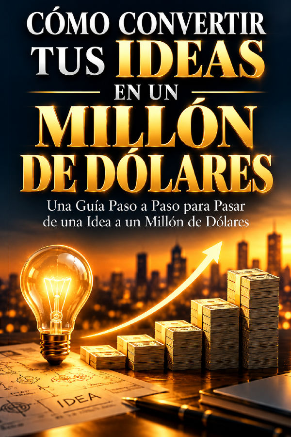 CÓMO CONVERTIR TU IDEA EN UN MILLÓN DE DÓLARES by Biblioteca de la sabiduría — book cover