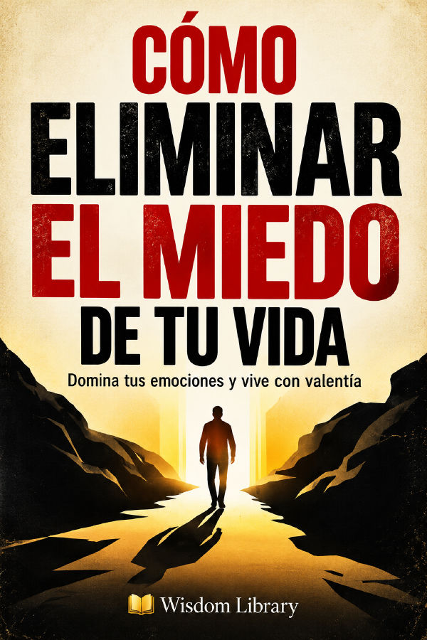 CÓMO ELIMINAR EL MIEDO DE TU VIDA: El arte de cultivar el coraje, dominar la mente y volverse imparable by Biblioteca de la sabiduría — book cover
