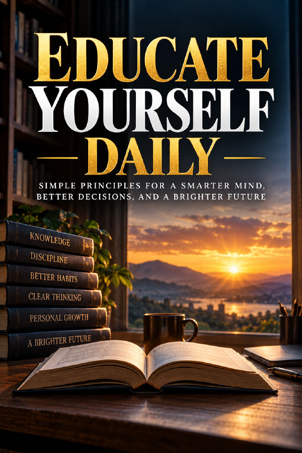EDUCATE YOURSELF DAILY by Wisdom Library — book cover