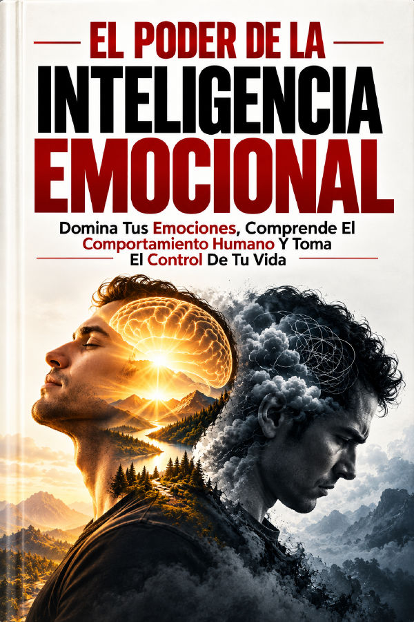 EL PODER DE LA INTELIGENCIA EMOCIONAL: Domina tus emociones, comprende el comportamiento humano y toma el control de tu vida. by Biblioteca de la Sabiduría — book cover