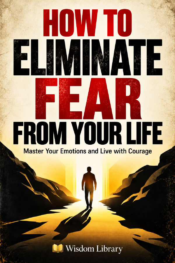 HOW TO ELIMINATE FEAR IN YOUR LIFE: The Art of Building Courage, Mastering Your Mind, and Becoming Unstoppable by Wisdom Library — book cover