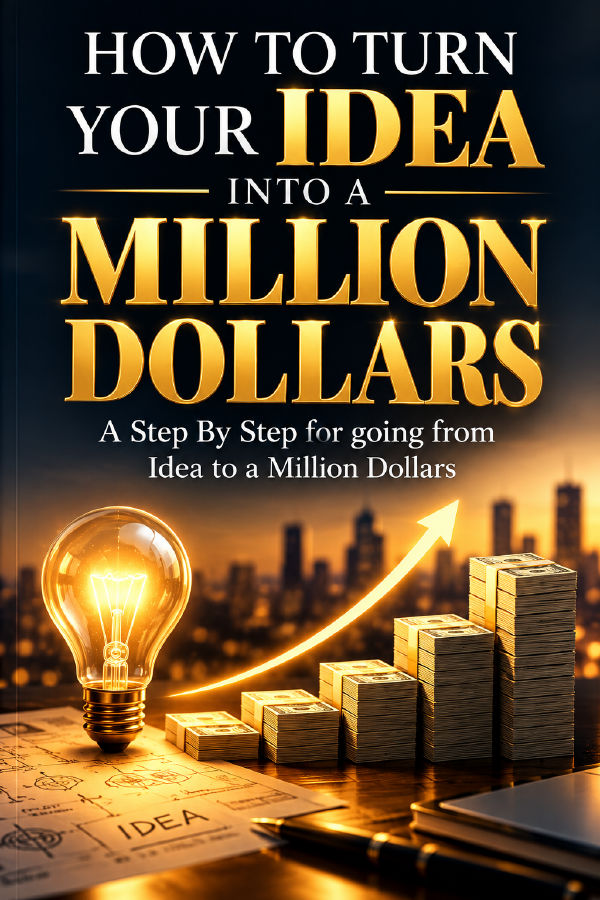 HOW TO TURN YOUR IDEA INTO A MILLION DOLLARS: A Step By Step Blueprint For Going From Idea To a Million Dollars by Wisdom Library — book cover