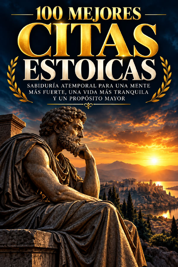 Las 100 Mejores Citas De Sabiduría Estoica Para La Vida by Biblioteca de la Sabiduría — book cover