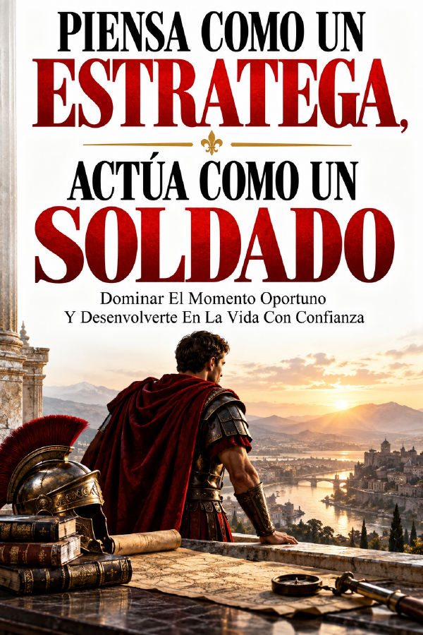 PIENSA COMO UN ESTRATEGA, ACTÚA COMO UN SOLDADO, MUÉVETE COMO UN REY. by Biblioteca de la sabiduría — book cover