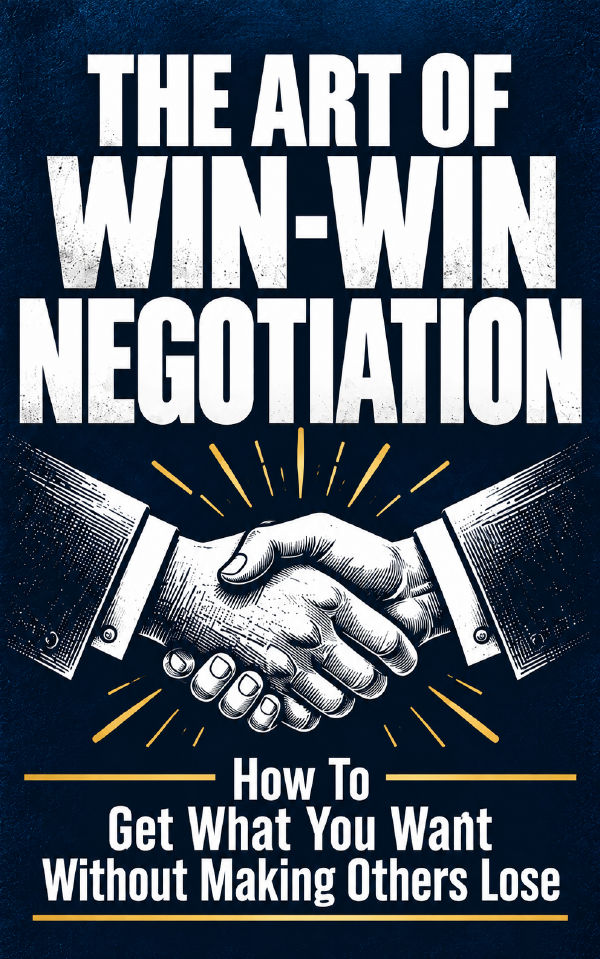 The ART OF WIN-WIN NEGOTIATION: How To Get What You Want Without Making Others Lose by Wisdom Library — book cover