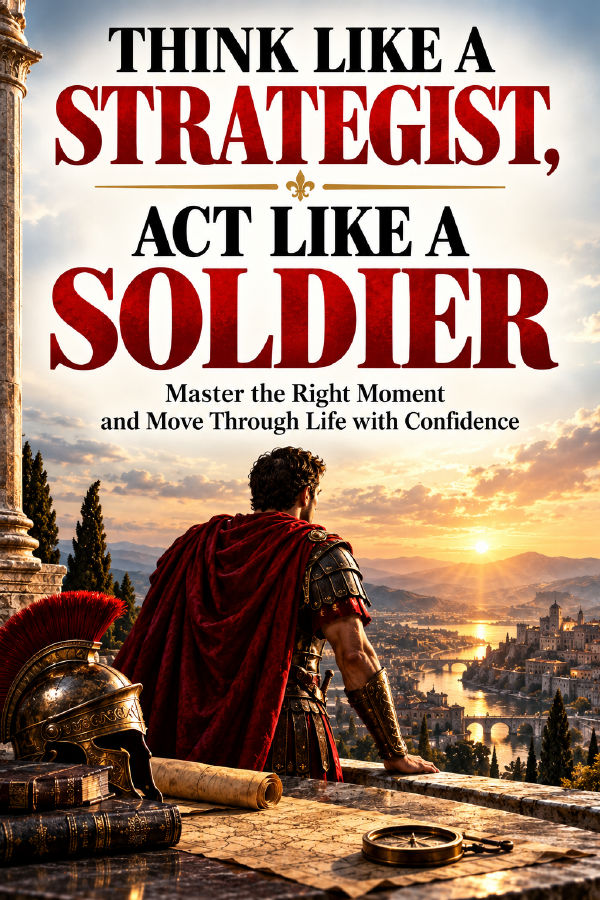 THINK LIKE A STRATEGIST, ACT LIKE A SOLDIER, MOVE LIKE A KING by Wisdom Library — book cover